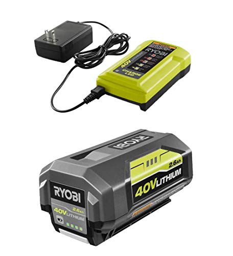 RYOBI 40-Volt 2.6 Ah High Capacity Combo Kit, (No-Retail Packaging), OP40261 + OP404 (Renewed)