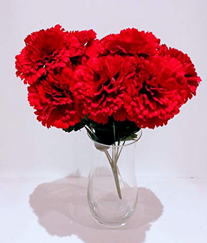 Ramo artificial de claveles rojos 40 cm Cover