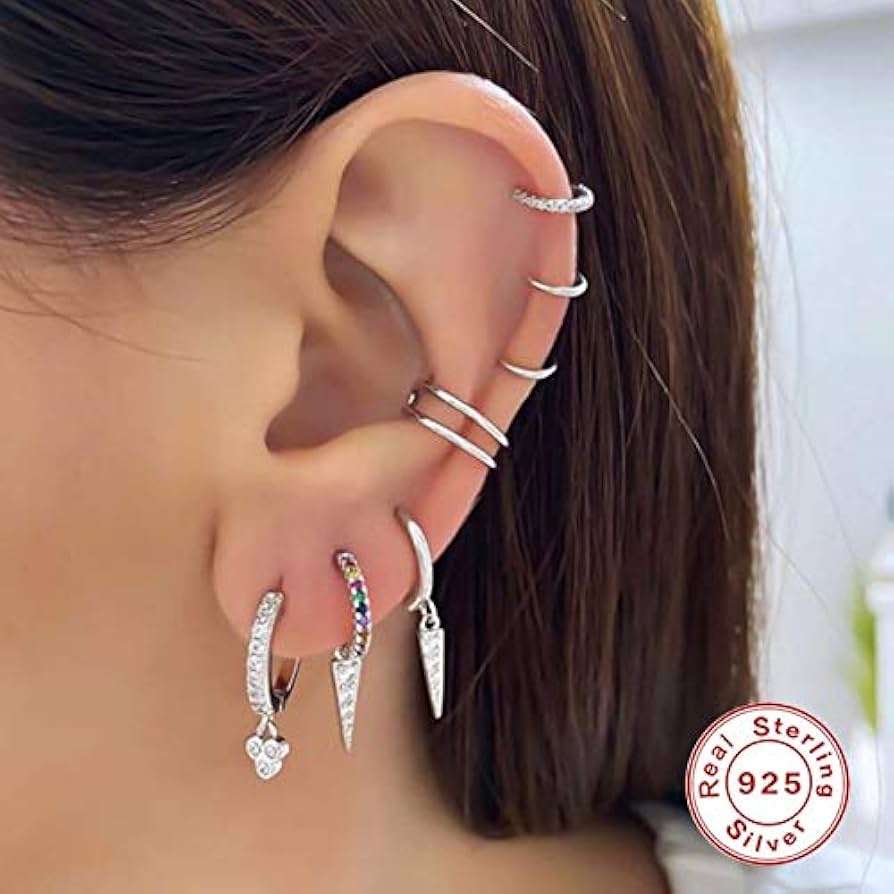 Amazon.com: ZX 1/2PCS 925 Sterling Silver Hiphop Punk Ear Cuff Amazon.com: ZX 1/2PCS 925 Sterling Silver Hiphop Punk Ear Cuff