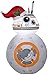 Airblown Inflatable -BB-8 w/Santa Hat Star Wars 3.5 ft tall by Gemmy
