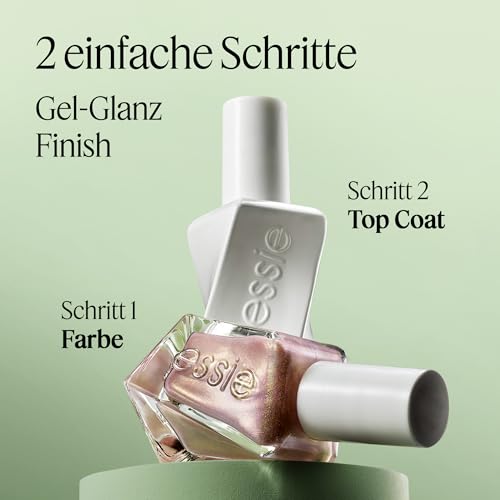 Gel by Essie Nagellack, langanhaltender Nagellack mit glänzendem Finish, Professionelle Nagellackfarbe, Maniküre ohne UV-Licht & bis zu 15 Tage Halt, Farbe: Nr. 505 gossamer garments, Rosa