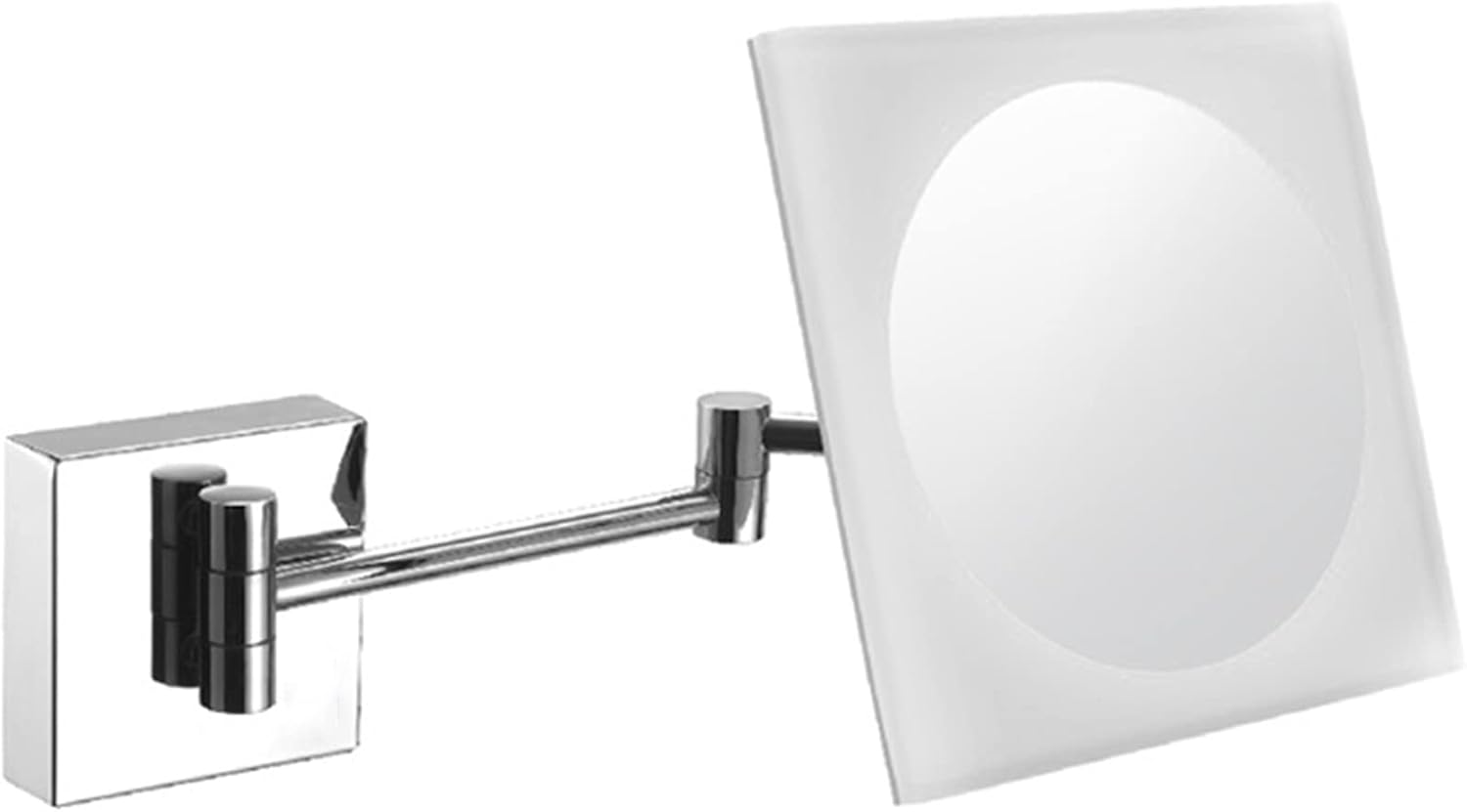 Makeup Mirror with Lights and 3X Magnification, Chrome LED Wall Mounted Bathroom Vanity Mirror, 360 Swivel Extendable Shaving Mirror,Plug in(Plug in)