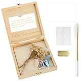 CYIOU Caja Regalo Boda de Madera para Dinero Regalo de Dinero para Bodas Regalo Práctico para Parejas Casadas Incluye Tarjeta de Felicitación Cinta y Rotulador