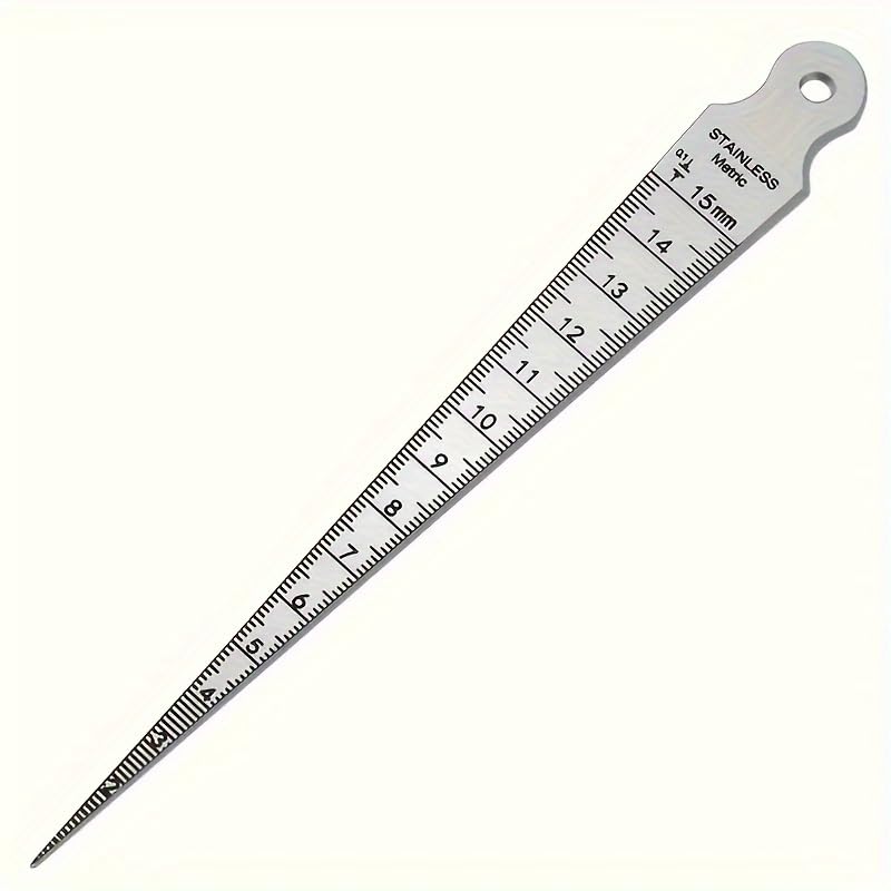 1pc Stainless Steel Precision Gap Gauge, Hole Diameter Gauge, Taper Gauge 1-15mm Stainless Steel Inner Diameter Gauge (Silvery)