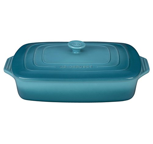 Le Creuset Stoneware Covered Rectangular Casserole, 3.5 qt. (12.5