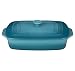 Le Creuset Stoneware Covered Rectangular Casserole, 12.5 by 8.5-Inch, Caribbean