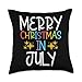 Merry Christmas In July Stars Summer Xmas Men Women Kids Throw Pillow