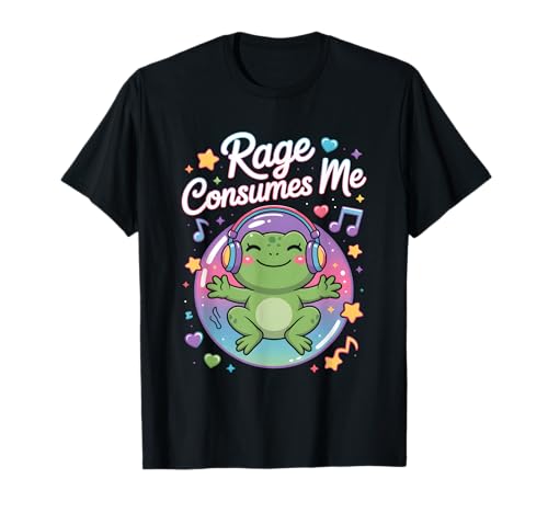 Rage Consumes Me T Shirt Cute Frog Meme T-Shirt
