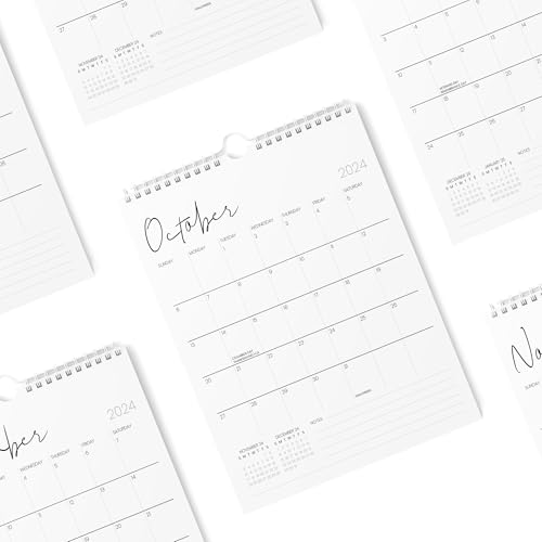 Karto Wall Calendar 2024-2025 - Vertical 8.5x11 inch Runs Until December 2025 - Boost Your Productivity and Easy Planning with the Aesthetic Monthly Calendar - Cursive - Thumbnail 4