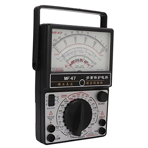MF47 Multirange Analog Voltmeter, Internal Magnetic Pointer Type Multimeter High Accuracy Analog Multimeter Voltmeter multimeter for Industry Analog multimeters