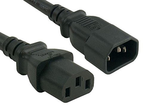 Cable Leader 25ft 16 AWG Computer Power Extension Cord IEC320 C13 to IEC320 C14