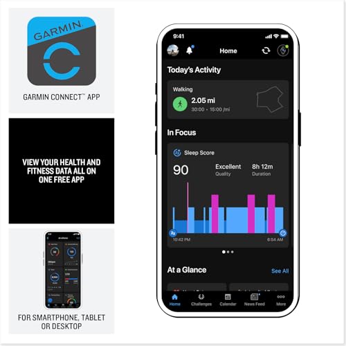 Image of Garmin vivoactive 6, Health and Fitness GPS Smartwatch, AMOLED Display, Up to 11 Days of Battery, Pebble Gray with Slate Band