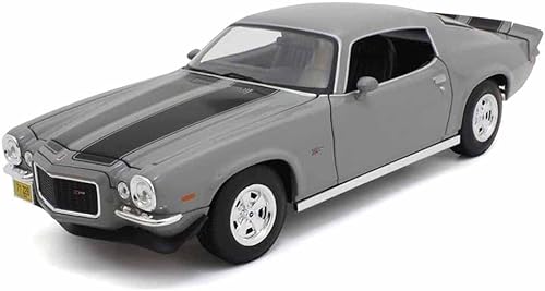 Maisto - Modelo a escala 118 compatible con Chevrolet Camaro Replica modelo en miniatura Z28 1971 gris