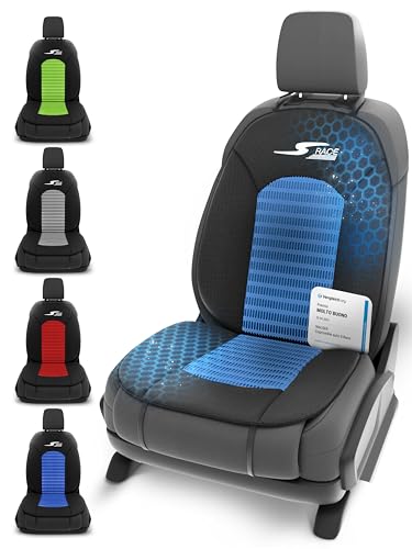 Walser coprisedili auto S-Race, Premio Molto Buono* coprisedili anteriori in blu/nero, coprisedili universali per auto 1 pezzo, sedili sportivi, coprisedile auto compatibile con airbag laterale