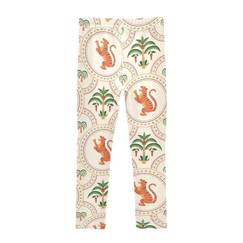 Girls Leggings Tiger and Tree Toddler Girls Clothes Leggings for Girls Toddler Girls Leggings 3-4T2