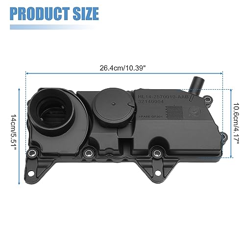 Image of X AUTOHAUX 1 Set Engine Valve Cover & Gasket PCV Oil Engine Valve Rocker Cover 32140004 for Volvo S60 XC90 S90 2.0L 4 Cylinder 2017-2024