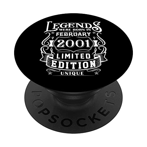 Cumpleaños Febrero 2001 Edición Limitada Regalo February PopSockets PopGrip Intercambiable