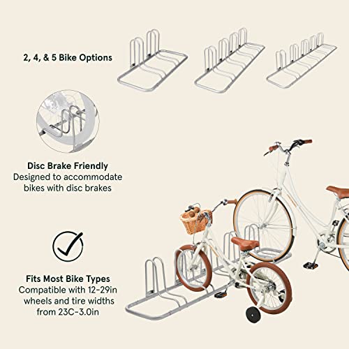 Soporte de suelo de bicicleta Retrospec Stash Rack estable con base de acero 2