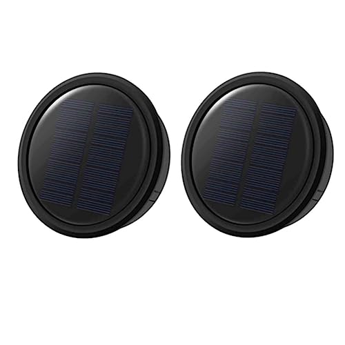 JDigJid - Lote de 2 grandes lámparas solares de repuesto para linternas colgantes de exterior, más potentes y más economas energéticos