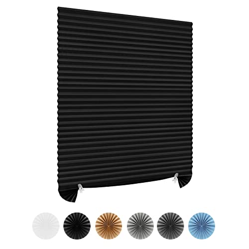 Window Blinds Cordless No Drill Cut to Size Stick On Temporary Paper Shades