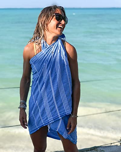 LeStoff Turkish Hammam Towel, 100% organic cotton, 95 x 180 cm, Pre-washed, Absorbent, Quick-drying, Lightweight - Image 4