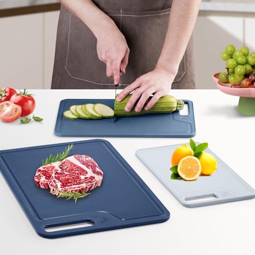 Set de 4 tablas de cortar de plástico con peeler y diseño antideslizante miniatura 7