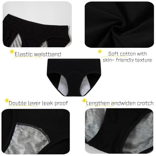 Demifill Teen Girls Period Underwear Cotton Soft Women Panties For Teens Briefs4