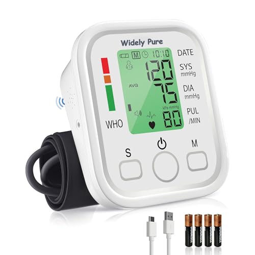 Image of Widely Pure Fully Automatic Digital Blood Pressure Monitor With Intellisense Technology With 4 Battries and USB Type C Cable Powered For Most Accurate Measurement