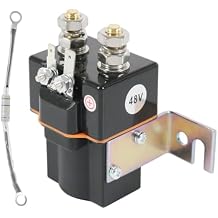48V Golf Cart Solenoid 4 Terminal Solenoid Coil Compatible with Club Car 95-Up DS For 04-Up Precedent Golf Carts 101908701 102774701 5722