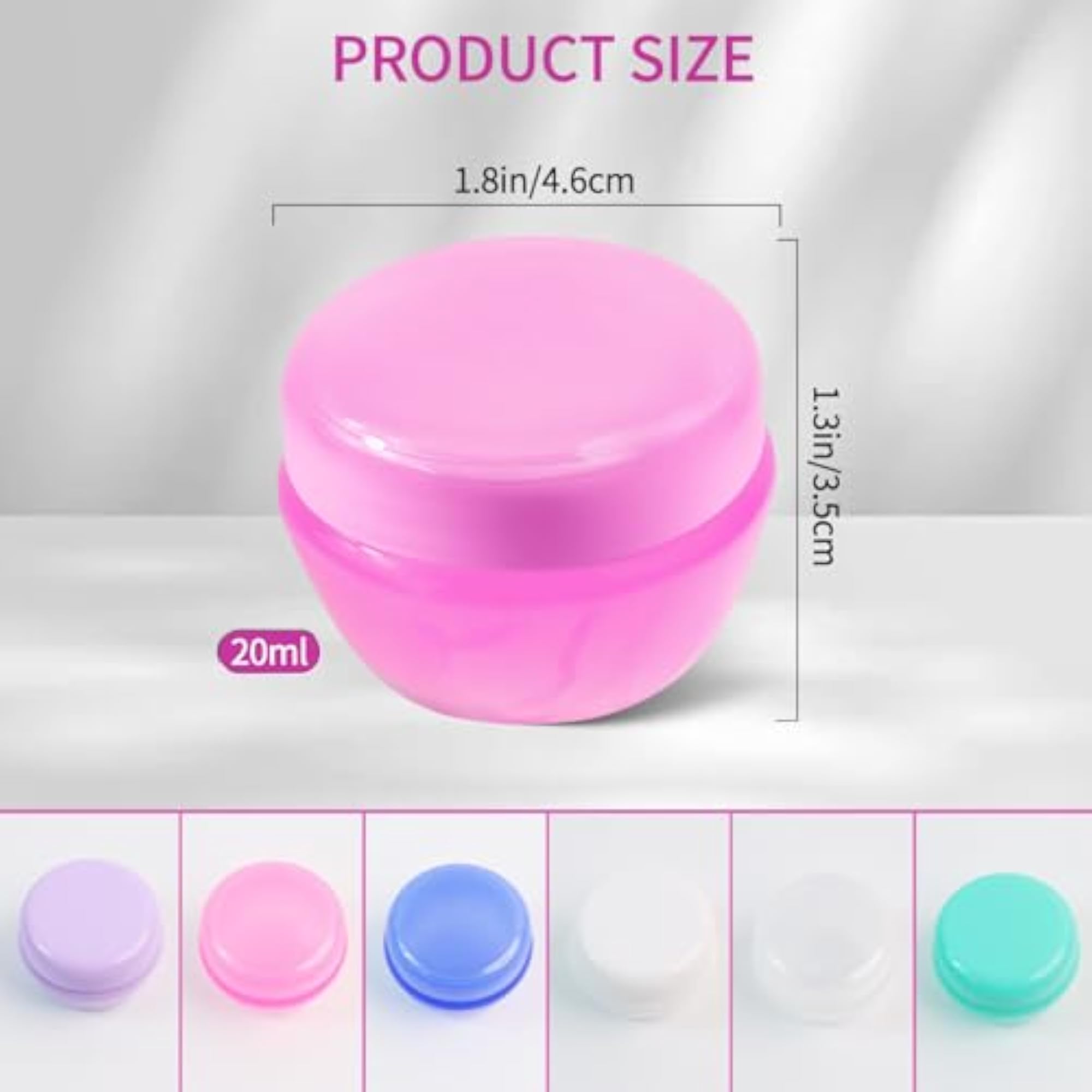 Small Travel Containers Portable Toiletry Storage Jars