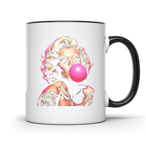 Funny Coffee Mug - Retro Tattoo Portrait Mug - Iconic