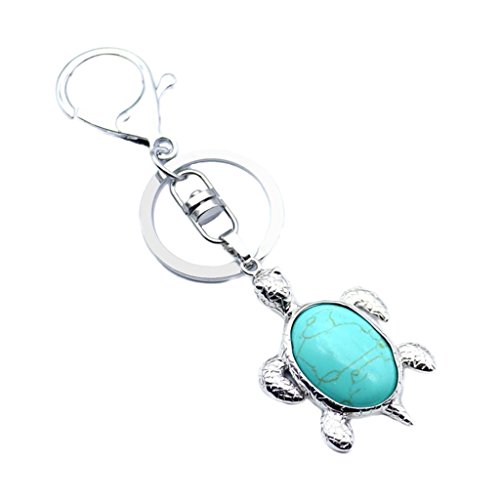 Preisvergleich Produktbild chiwanji Auto Schlüsselbund Schlüsselanhänger Meeresschildkröte Handtasche Tier Anhänger Charme Handy - Türkis