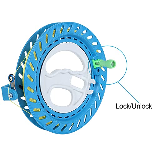 2PCS Kite String Reel 8 inch & 6 inch Kite Reel Winder for Kid, 1000 ft Line Winding Reel Grip Wheel Outdoor Flying Tools