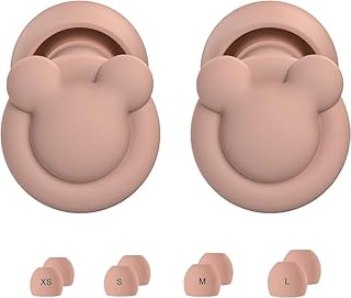 Ear Plugs for Sleeping Noise Reduction, Hearing Protection Ear Plugs for Sleep, snoring, Study, Super Soft with 8 Ear Tips in XS/S/M/L (Walnut, One Size)