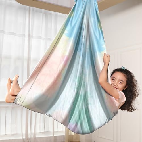 Telas aéreas con hamaca de fitness portátil para ejercicio y gimnasio en casa 3