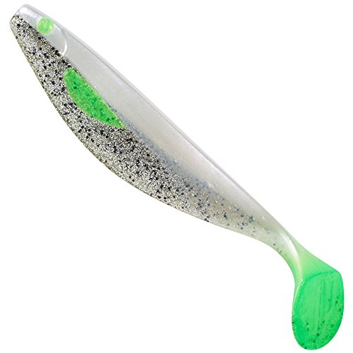 Balzer Shirasu Booster Shad - Gummifisch zum Spinnangeln auf Hechte, Zander & Barsche, Gummiköder, Gummishad, Hechtköder, Länge:6cm, Farbe:Salt'n Pepper