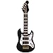 Produktbild SODIAL(R) Gitarre 1/12 Puppenhaus Miniatur Musikinstrument Schwarze E Gitarre