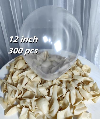 Image of 300 Pack Clear Balloons 12 Inch Latex Clear Latex Party Balloon Bulk for Various Party Events Decorations