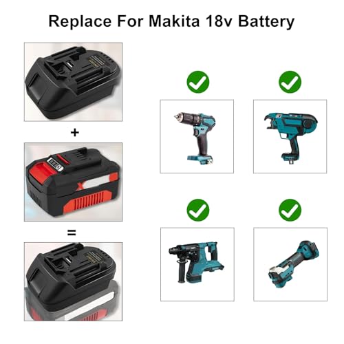 EIN18MT Battery Adapter for Einhell and Milwaukee M18 18V, Compatible With Makita BL1830 BL1840 BL1850, USB Charging Port - Image 4