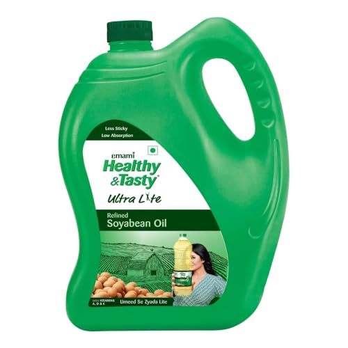 Image of Emami Healthy and Tasty Ultra Lite Refined Soyabean Oil 4.12kg Jar