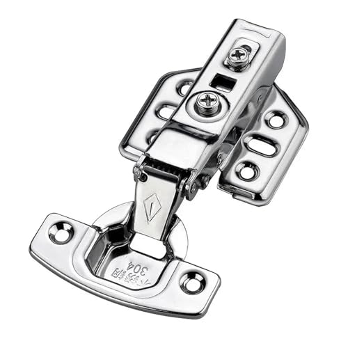 Charnière hydraulique en acier inoxydable Half Overlay 1 pièce pour placard - 5