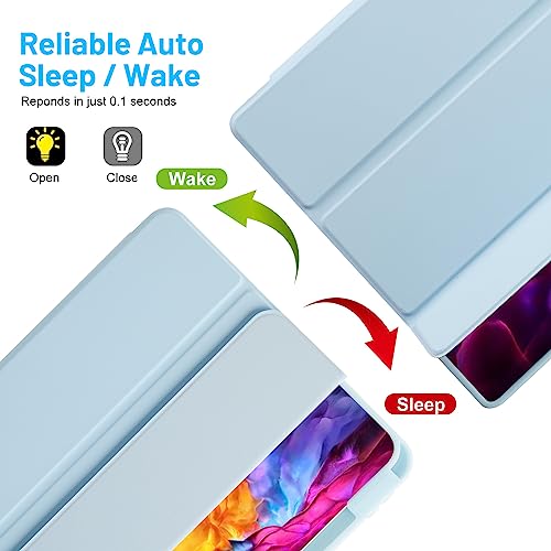 Case for iPad Pro 11 2022/2021/2020/2018 (4th /3rd /2nd /1st Generation) Case with Pencil Holder - Image 3