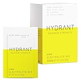 HYDRANT Hydration Drink Mix for Daily Energy Version 1, Electrolyte Powder, 20 Calories Per Serving, Vegan Drink, Hydration Made Easy, Lime, Pack of 10