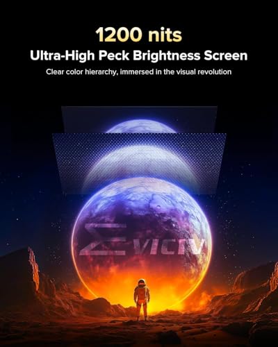 EVICIV Portable Monitor 4K 16 Zoll mit 1200 nits 145% sRGB 2000:1 16:10 – Ansicht 2