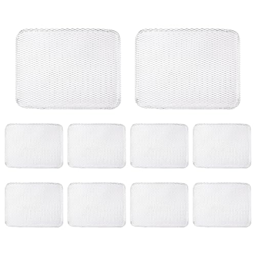 Csafyrt GRATAS DE LA GRILLA DE 10 PCS, Mesa DE Aluminum Aluminum ALUMINIMA DE 15X12 Pulgadas para Acampar al Aire Libre picnics de Barbacoa