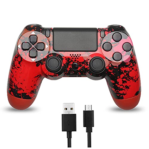 Wireless Controller Compatible with PS4 / PS4 Slim / PS4 Pro / PC / iOS, Bluetooth Gamepad Remote with Touch Pad and Motion Control Functional Compatible with Playstation 4 Wireless Controller Compatible with PS4 / PS4 Slim / PS4 Pro / PC / iOS, Bluetooth Gamepad Remote with Touch Pad and Motion Control Functional Compatible with Playstation 4