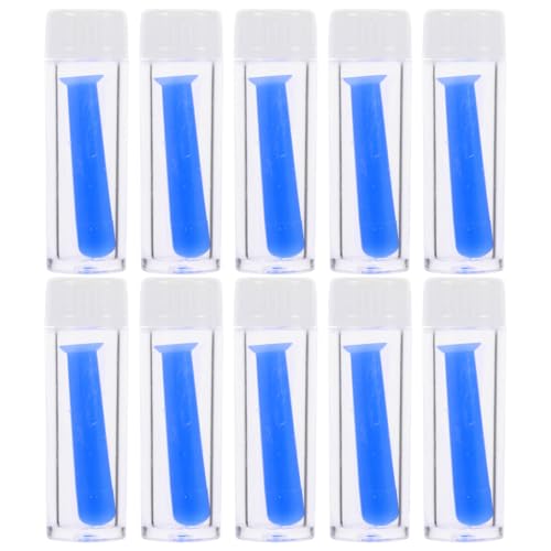 Abaodam Kit de 10 Piezas Extractor de Ventosas de Silicona Azul para Lentes de Contacto Blandas y Duras Herramienta Extractora Portátil para Lentes Contacto Accesorios para Gafas de Sol
