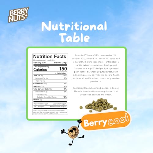 BERRY NUTS&reg; Matcha Granola Bites 4 Pack (4X 6.34 Oz)