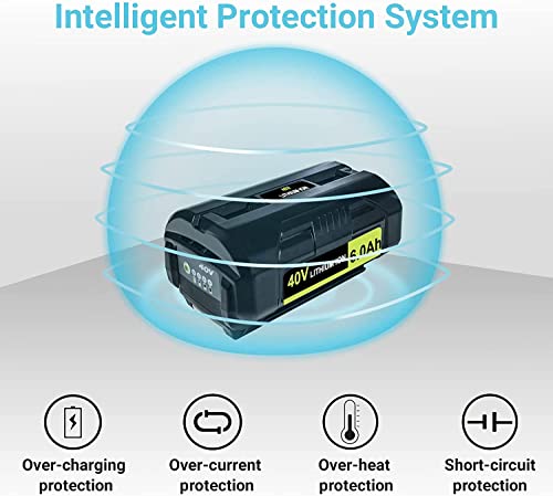 DTK-62Ah-40V-Battery-Replacement-for-Ryobi-40V-Battery-OP4040-OP4026-OP4030-OP4050-OP4060A-Compatible-with-Ryobi-40Volt-Cordless-Tool-Lithium-ion-Battery-Packs