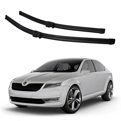 Image of Oshotto (O.E.M Type) Frameless Wiper Blades Compatible with Skoda Laura (24 inch / 19 inch)